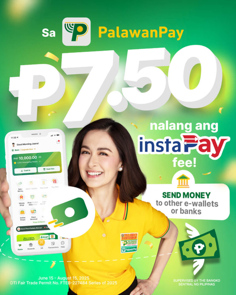 PalawanPay Makes Sending Money More Affordable with New PHP  Instapay Rate